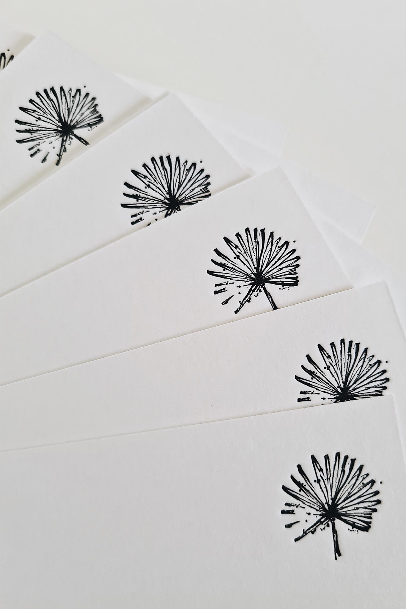 Notecards - Singapore Date Palm, Letterpress