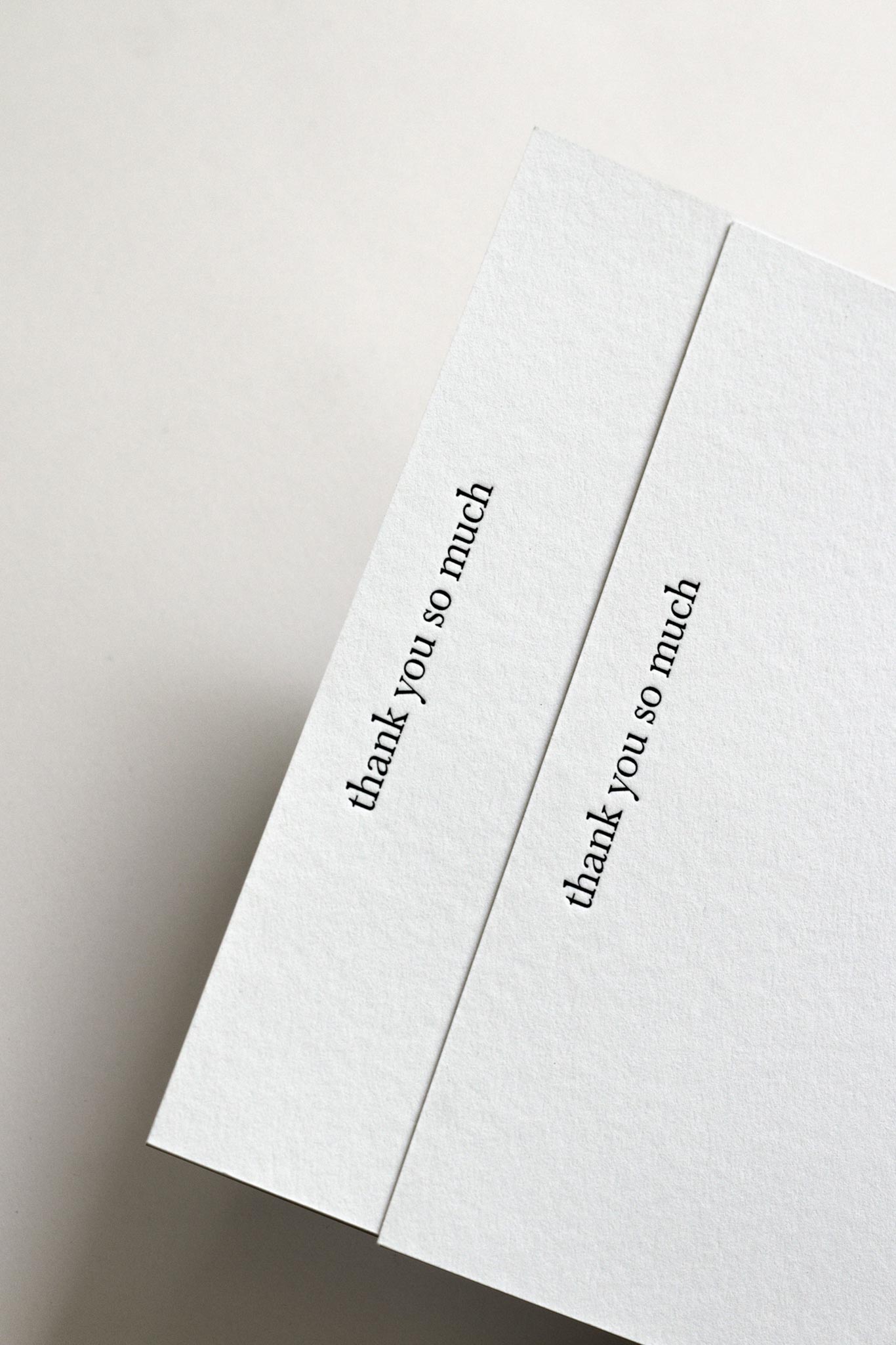 Notecards - Thank You So Much, Letterpress