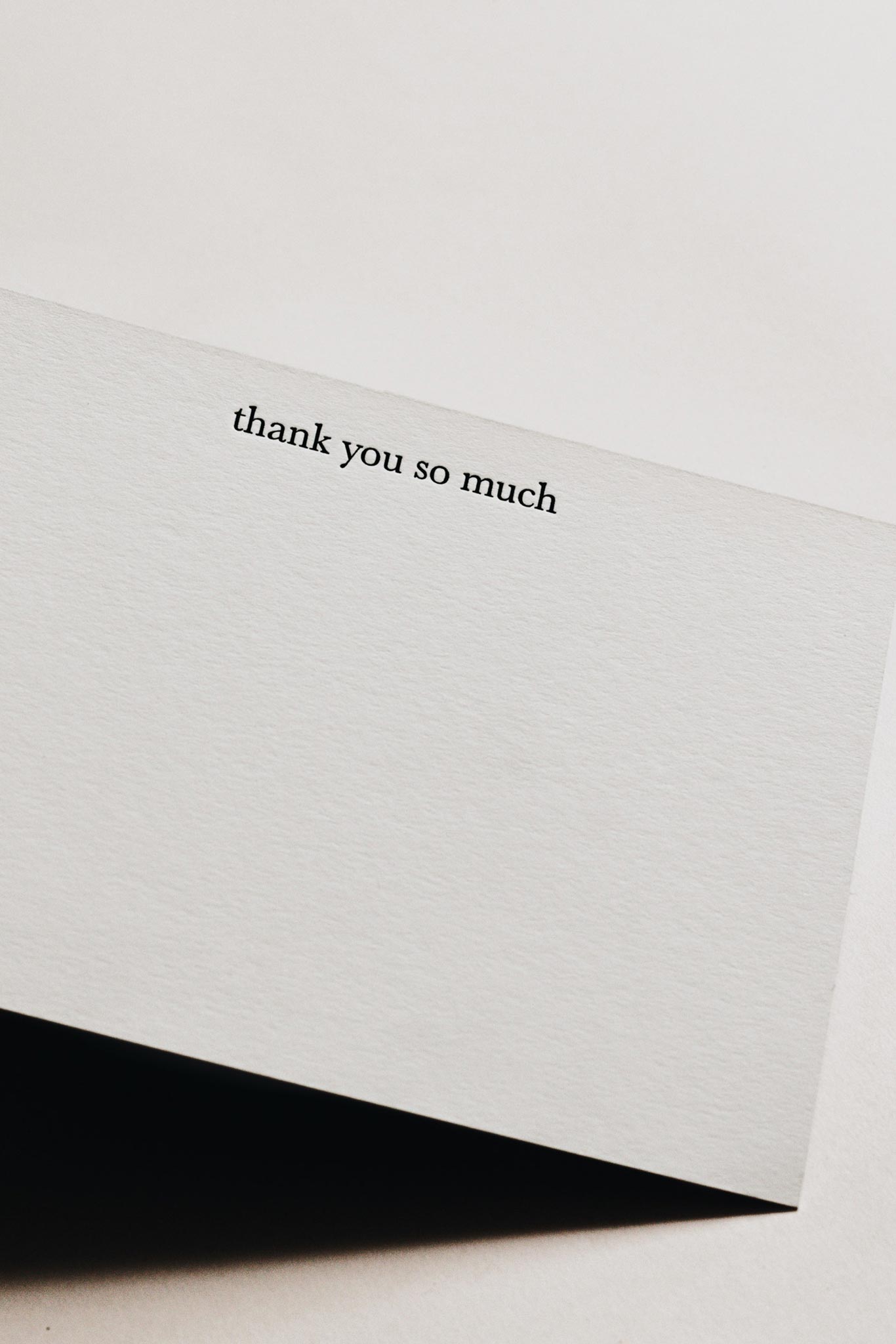 Notecards - Thank You So Much, Letterpress