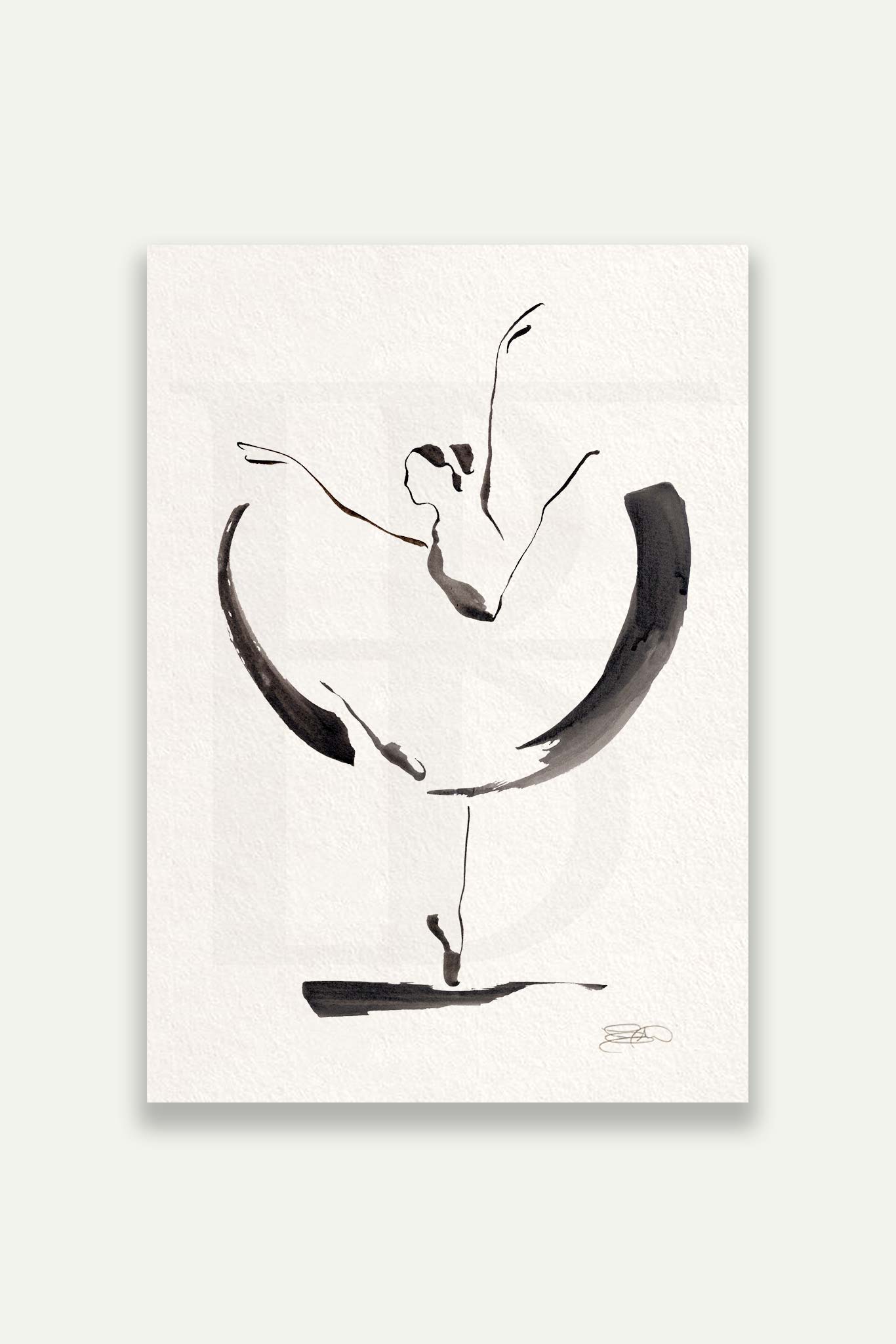 Balance Ballerina Print, by Fable