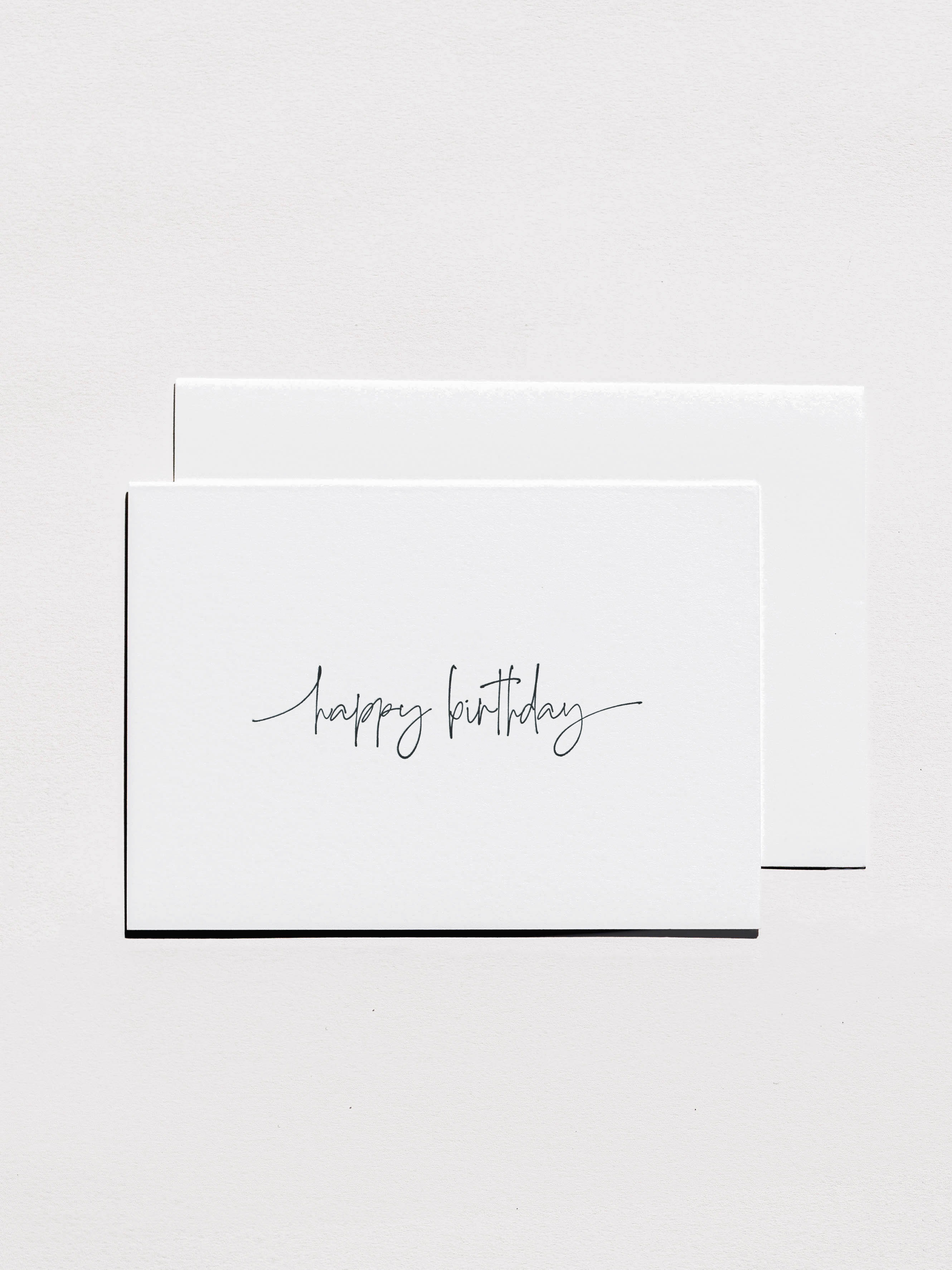 Greeting card - Happy Birthday Handwritten, Letterpress