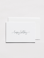 Load image into Gallery viewer, Greeting card - Happy Birthday Handwritten, Letterpress
