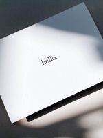 Load image into Gallery viewer, Greeting card - Hello, Letterpress
