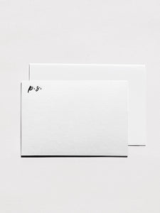 Notecards - P.S, Letterpress